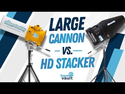 Foam Vault HD Pro Stacker versus Large Cannon comparison video