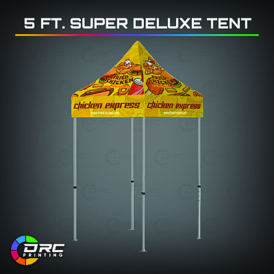 DRC Print 5 by 5 branded tent